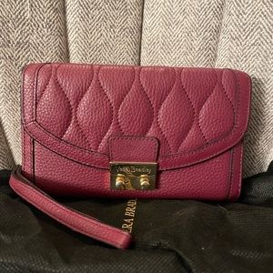 Vera Bradley leather clutch
